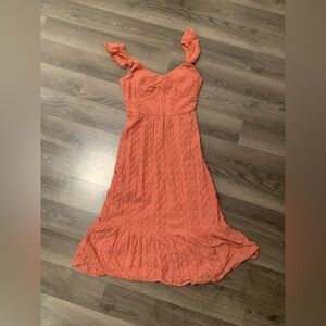 Lily Rose Coral Lace Dress, Size XS, Used Once